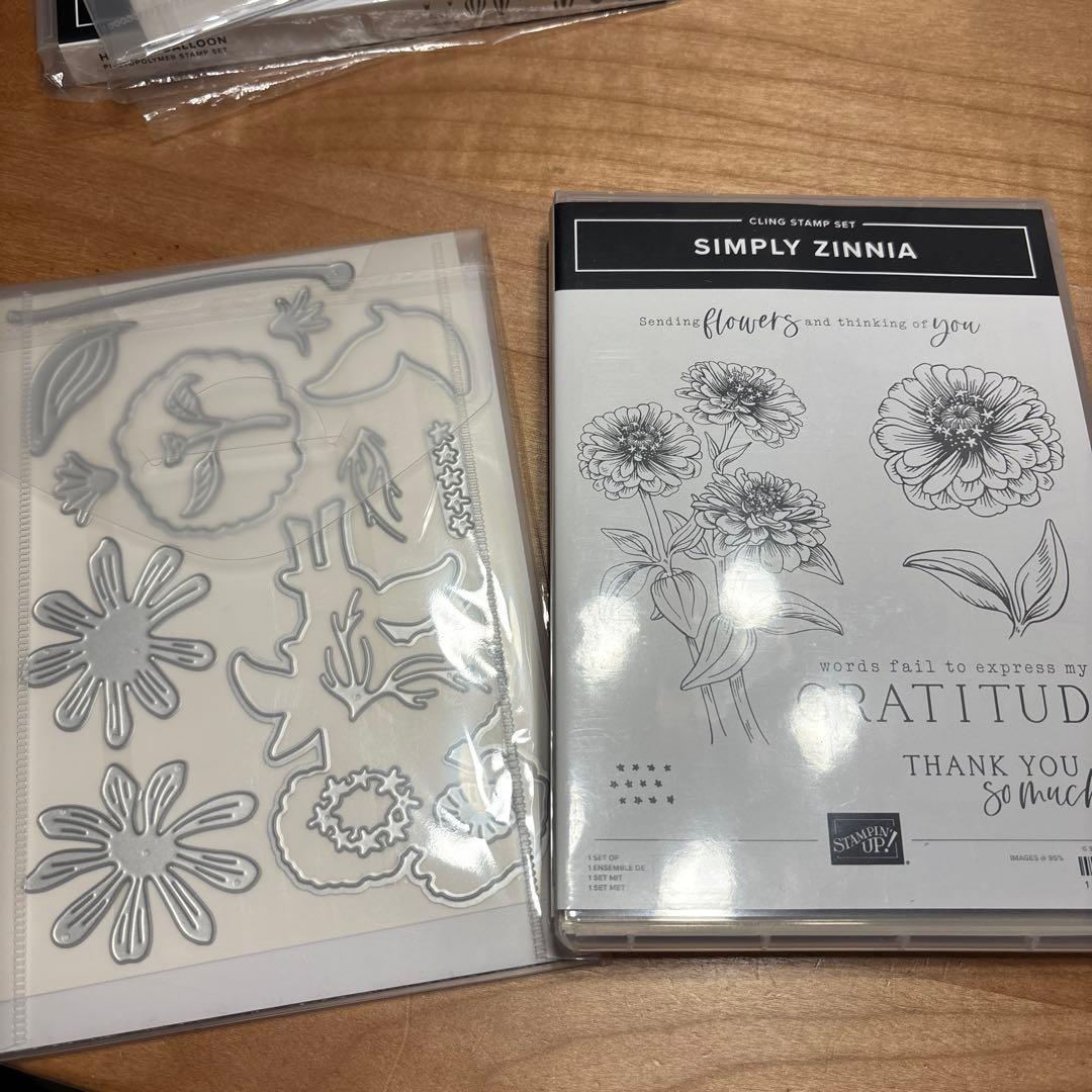 未使用⭐︎一点限りSimply Zinnia スタンプダイセット　スタンピンアップ