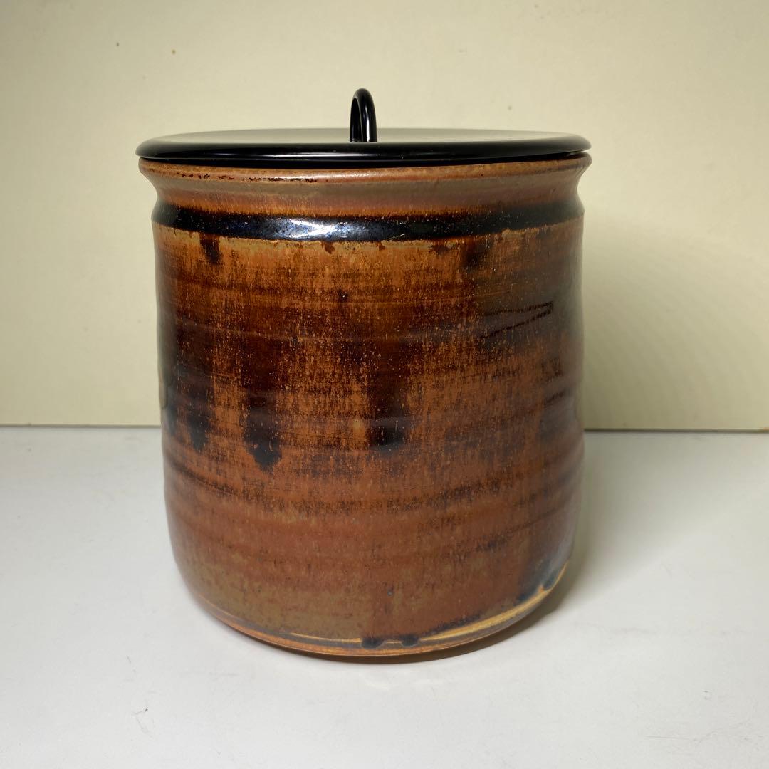 【茶道具】加藤光右衛門造　瀬戸水指（共箱）