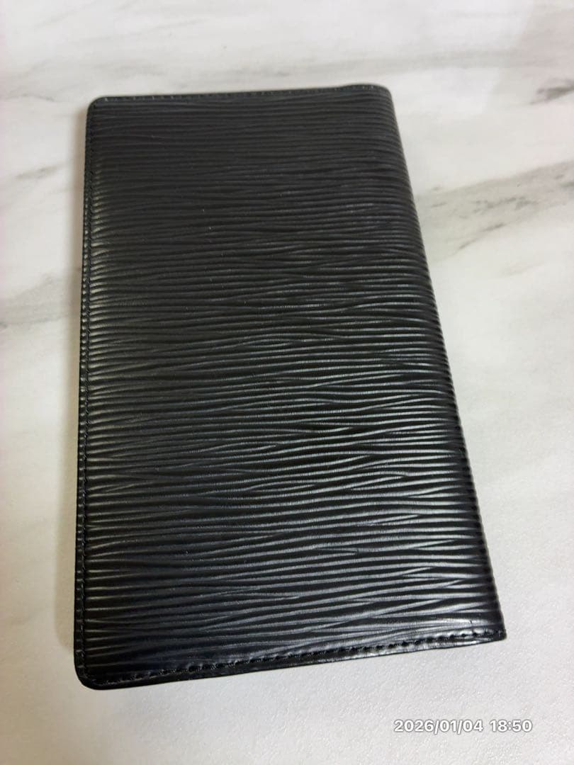 Louis Vuitton エピ　ブラック 黒　手帳　カバー　ノート付き
