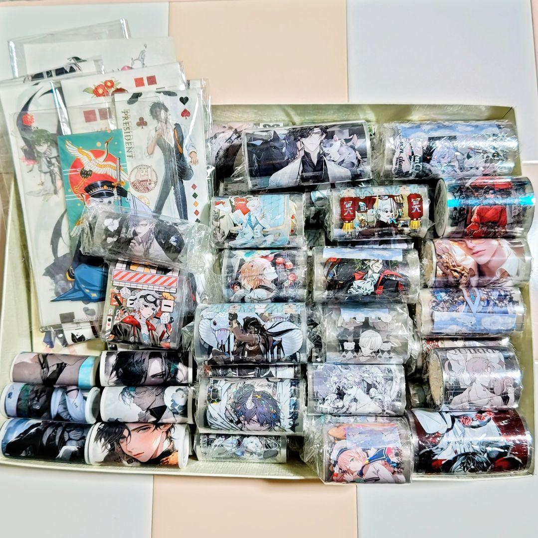 海外マスキングテープ　人物マステ　男の子　まとめ売り　新品1個　中古33個　他