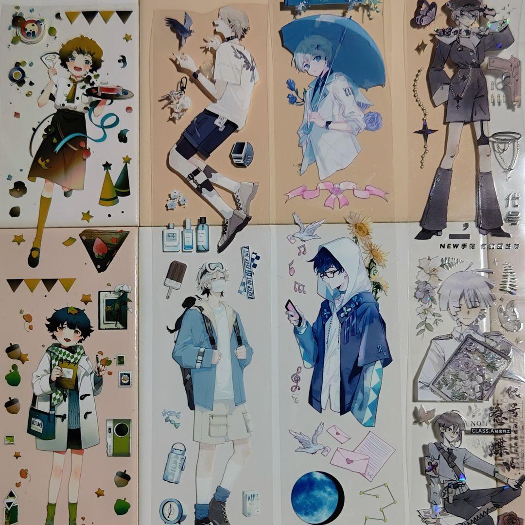 海外マスキングテープ　人物マステ　男の子　まとめ売り　新品1個　中古33個　他