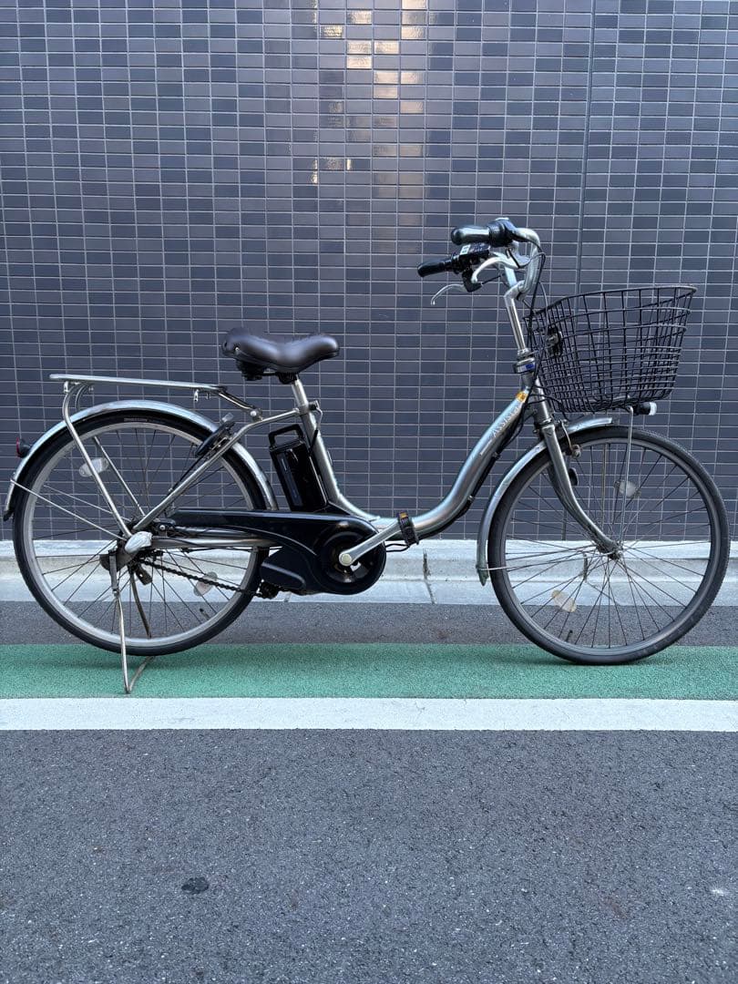 ブリヂストン　電動アシスト自転車 シティタイプ シルバー