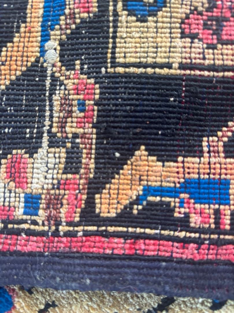 ダメージ有・格安　アフガニスタン絨毯　パキスタン　手織り　ヴィンテージ　ペルシャ