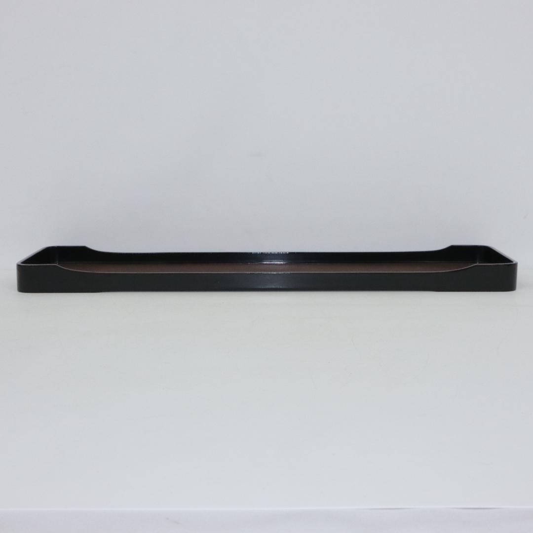 一文字盆 煎茶盆 長盆 角盆 天然木 漆 布 綿