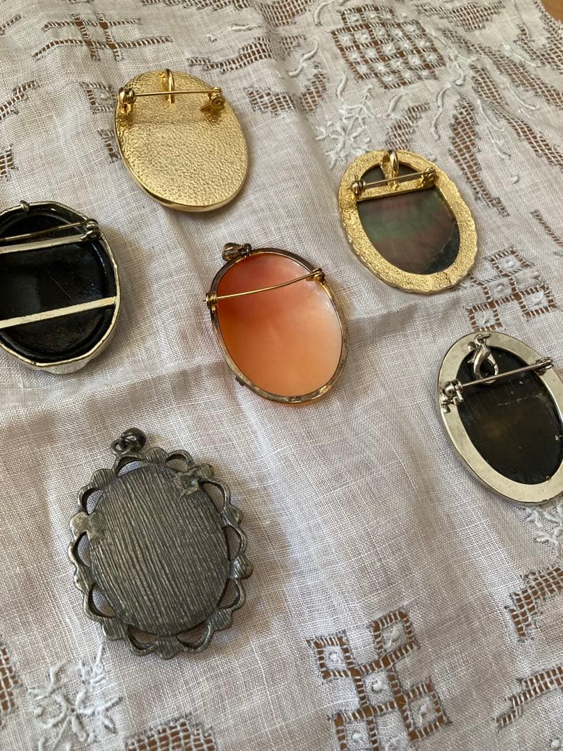 カメオ　cameo ブローチ ペンダントトップ アクセサリー　まとめて