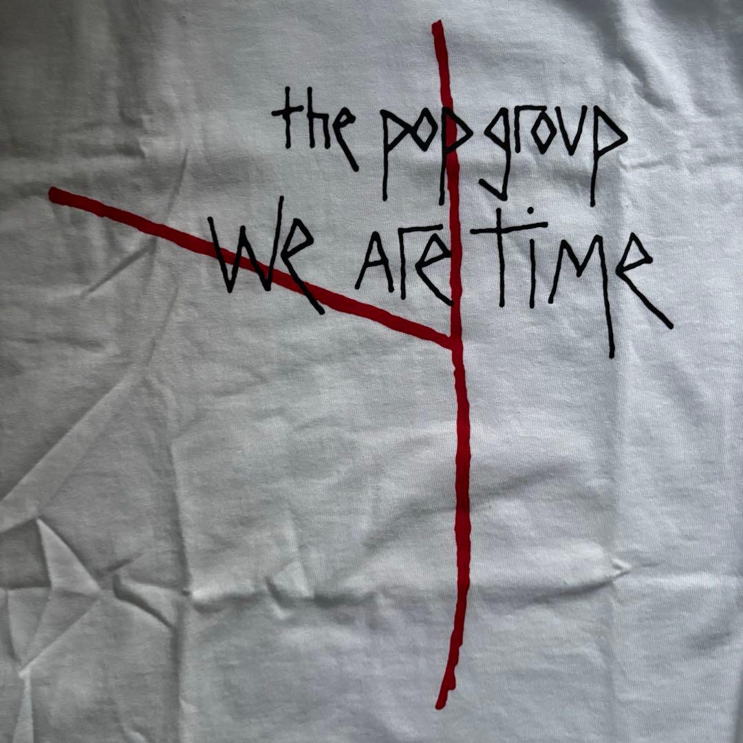 未使用　THE POP GROUP_WE ARE TIME T-SHIRT