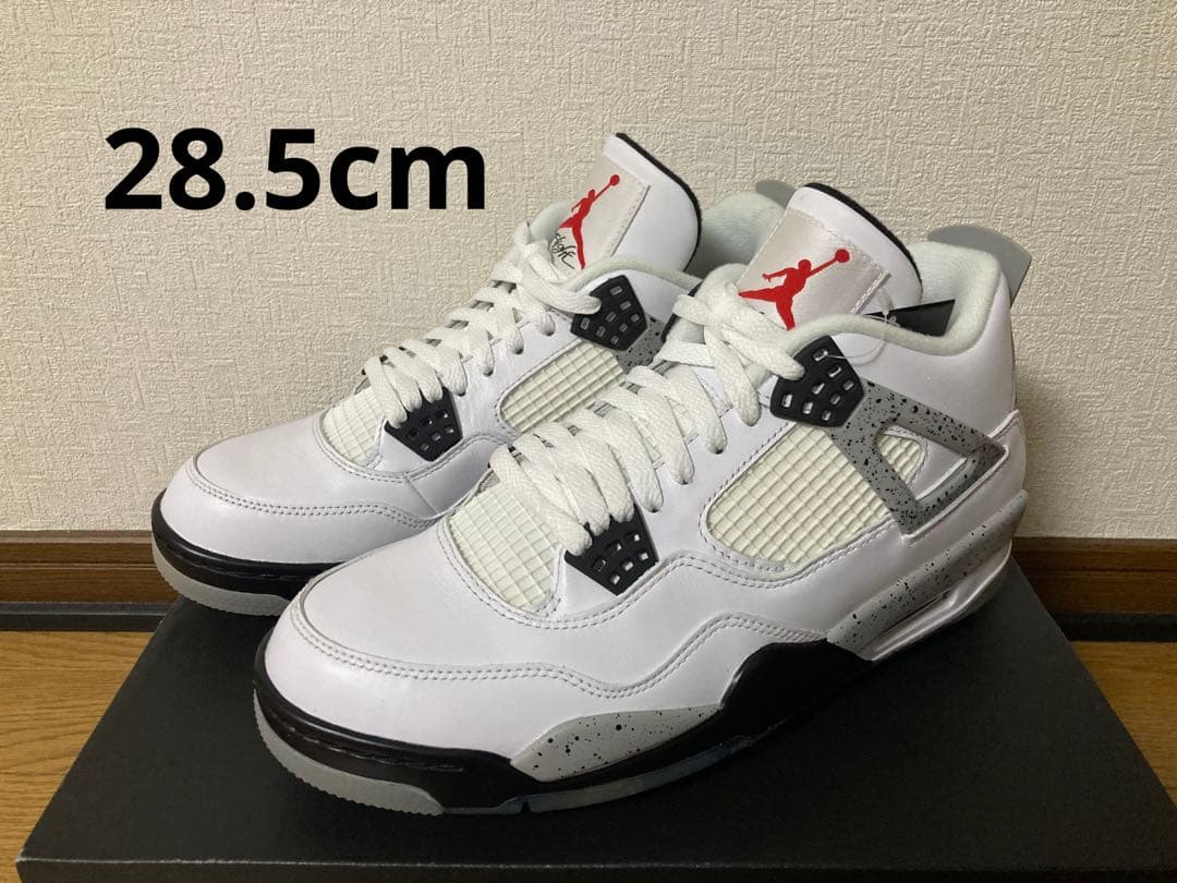 シューズ(男性用) NIKE GOLF AIR JORDAN 4 WHITE CEMENT 28.5