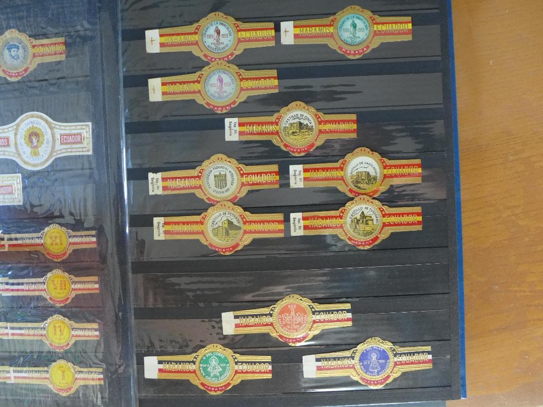 【未使用】’50～’60年代頃　ビンティージ　シガーバンド 282枚　ファイル入