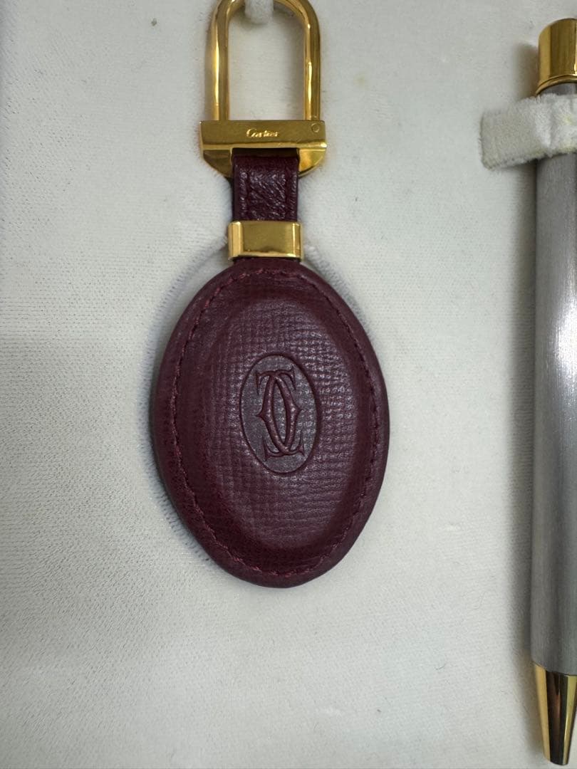 【希少·美品】must de Cartier ペンセット＆キーホルダー 箱付