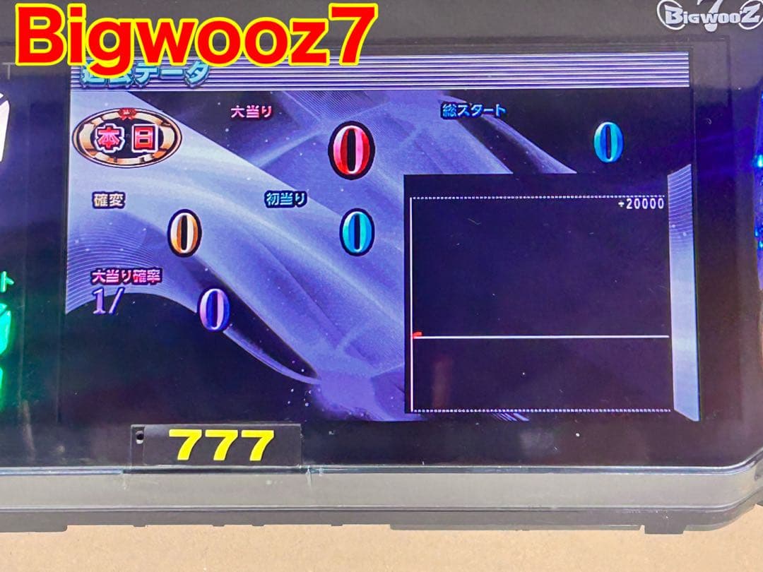 データカウンター・ビッグウォーズ7パチンコ用・家庭用電源加工済・差玉表示有