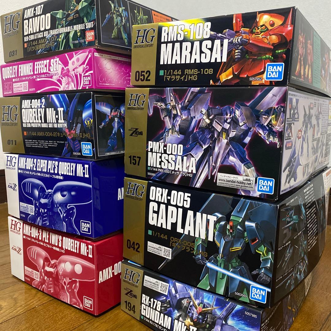 ガンプラ 9点まとめ売り Zガンダム ZZ メッサーラ ギャプラン