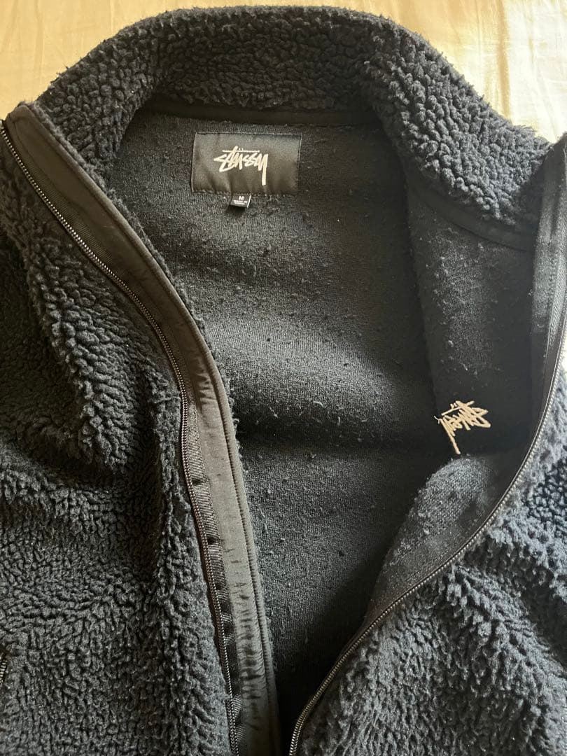 Stussy フリースベスト Mサイズ ブラック