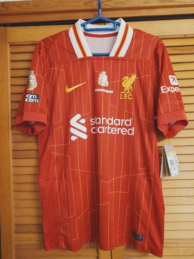 リバプール　24-25　ホーム　プレミアリーグ優勝記念ユニフォーム