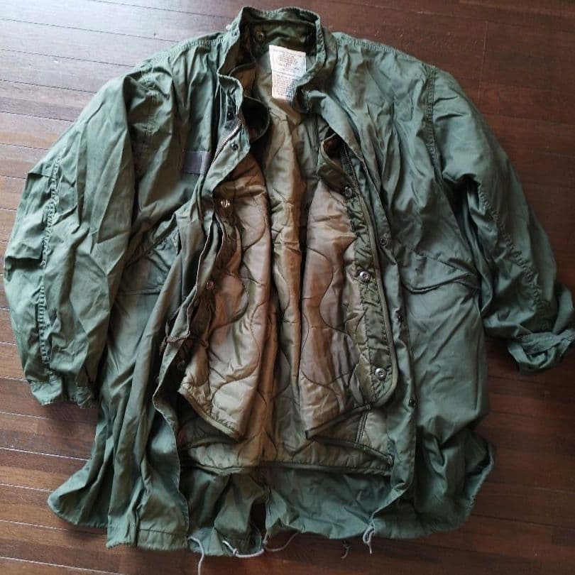 専用　アメリカ軍　M65 フィッシュテールパーカー　フルセット　デッドストック