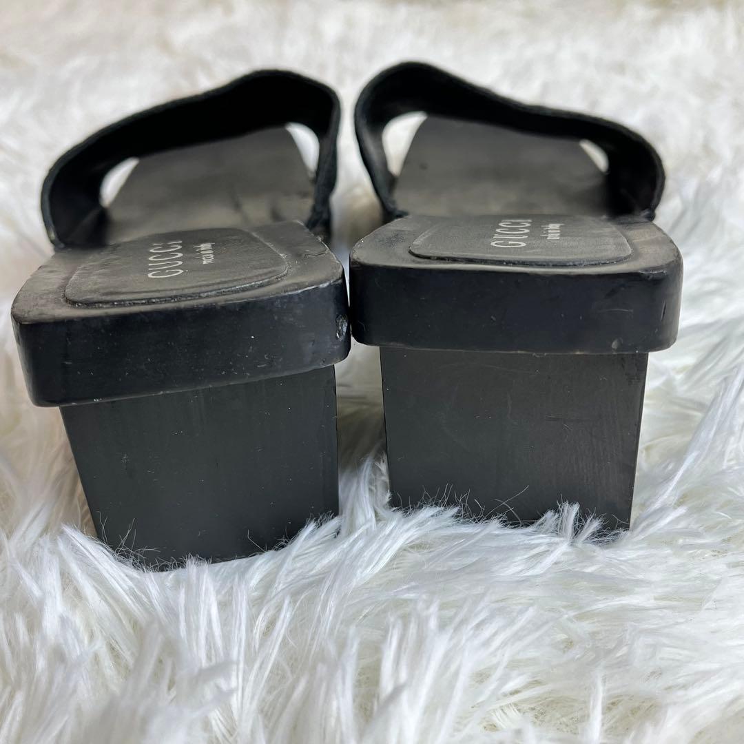 GUCCI グッチ GG柄 ミュール サンダル　24cm レディース