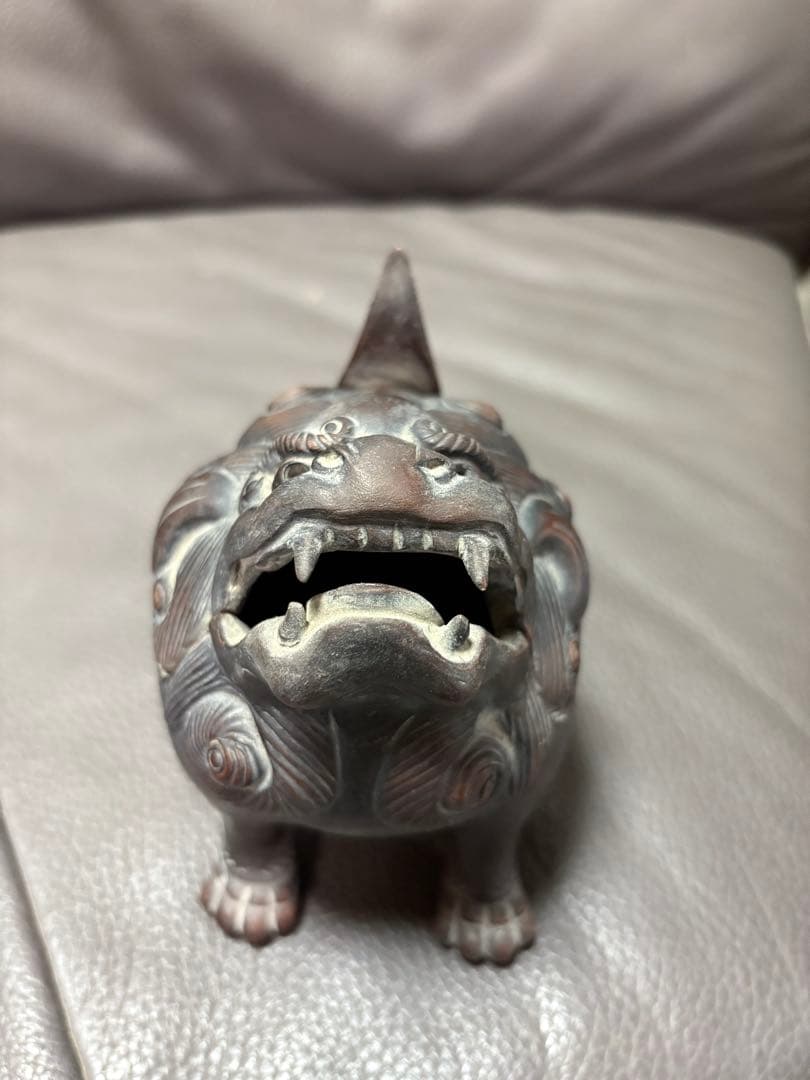 獅子　香炉　置物