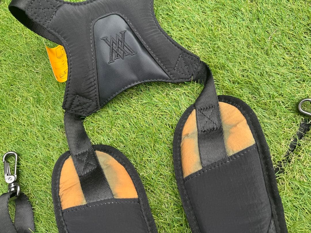 ANEW GOLF キャディバッグ ブラック/ カーキ　DRヘッドカバー付き