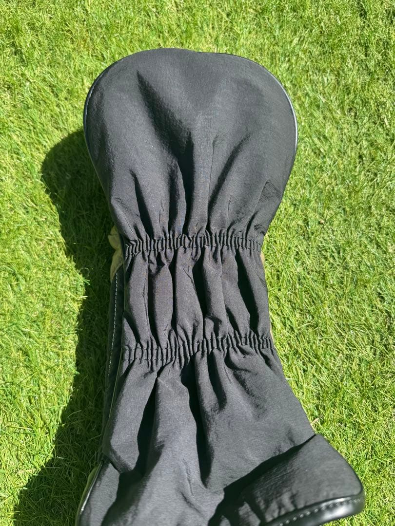 ANEW GOLF キャディバッグ ブラック/ カーキ　DRヘッドカバー付き