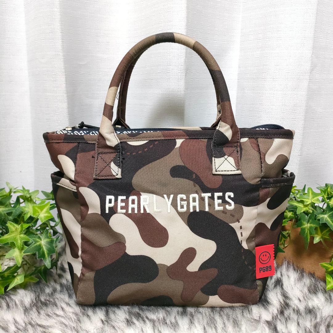 美品 パーリーゲイツ ハンドバッグ カモフラ PEARLY GATES バッグ