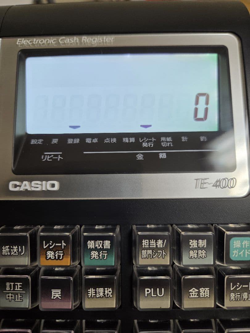 17789 カシオ レジスター TE-400 ブラック