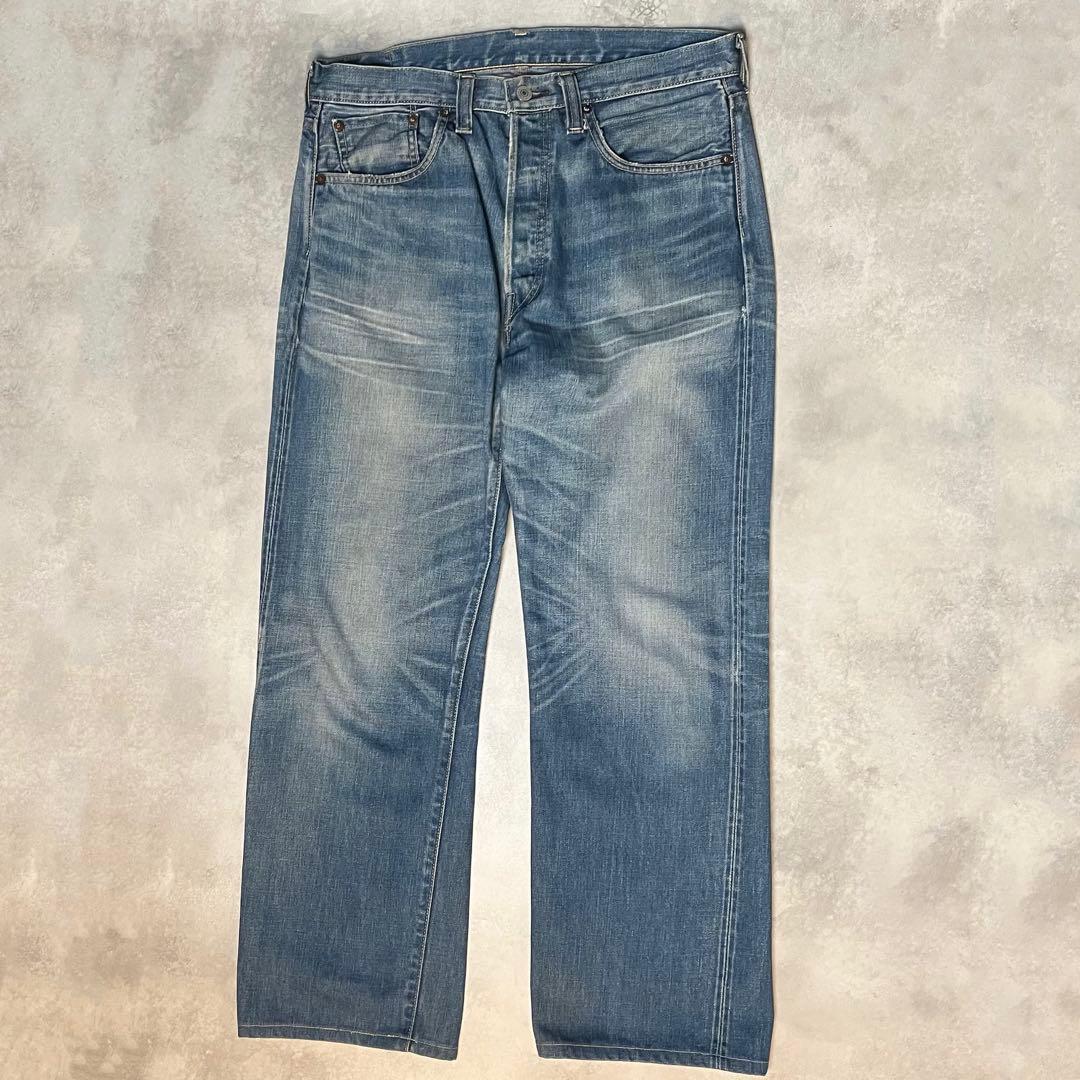 【雰囲気◎】LEVI‘S 501XX LVC1947 W36【鬼ヒゲハチノス】