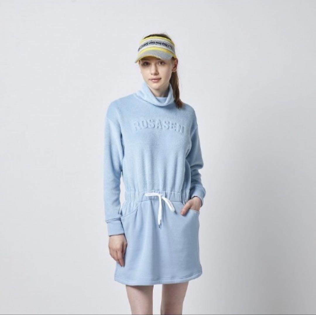 《新品》ロサーセン ワンピース ゴルフウェア サイズS サックスブルー