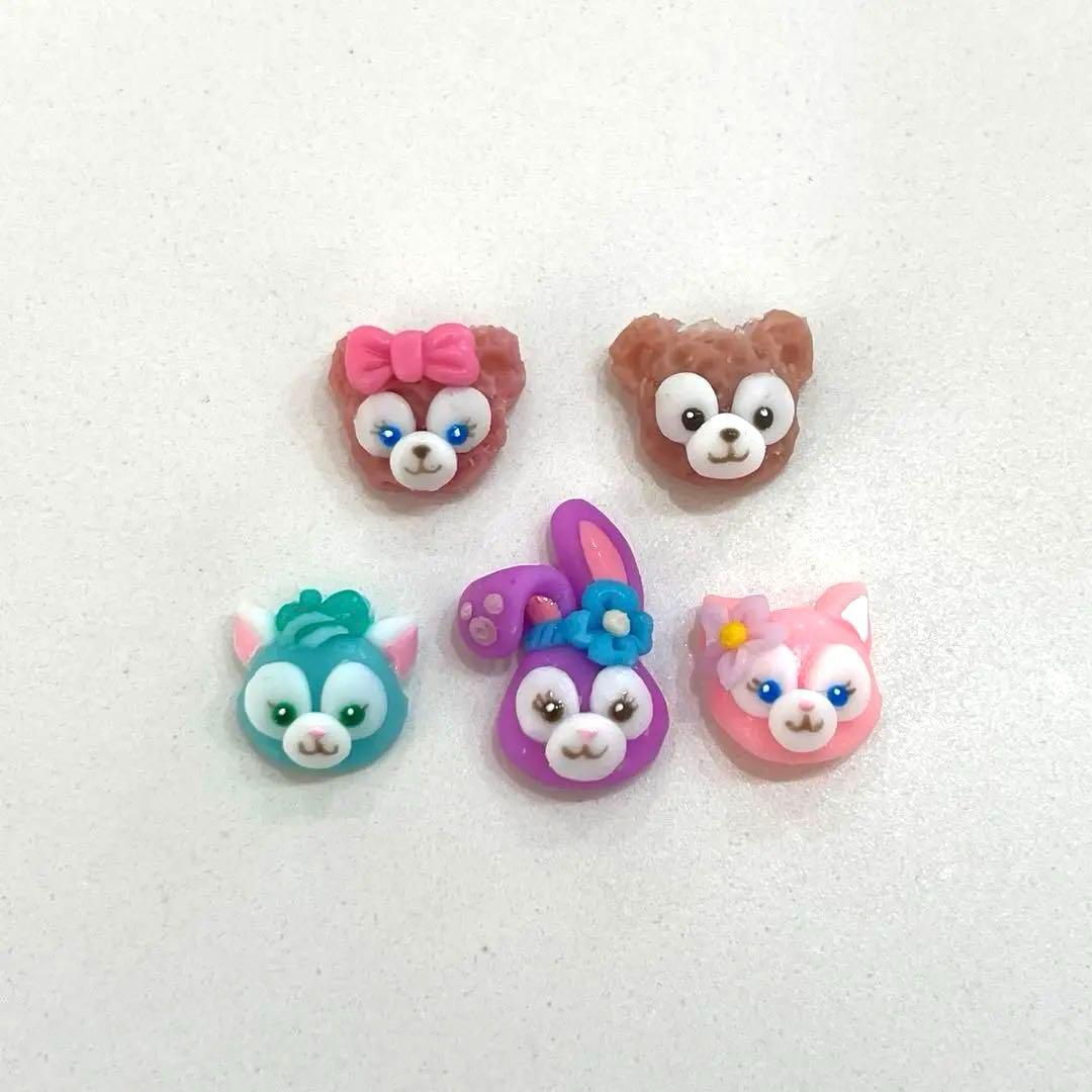 確認用　ダッフィーフレンズ　ネイルパーツ