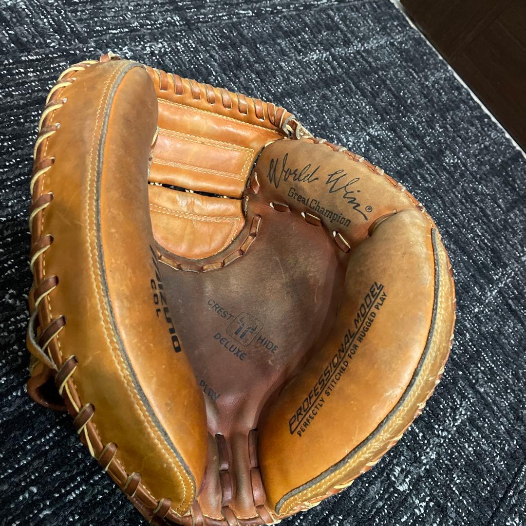 旧ミズノ キャッチャー ミット ワールドウィン 希少！