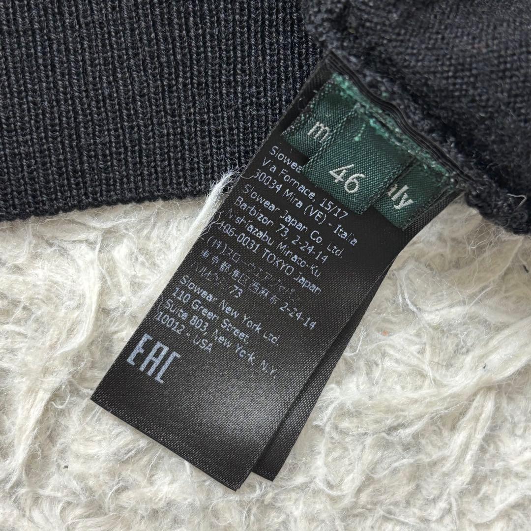 極美品 ZANONE ハイゲージニット ブラック 46