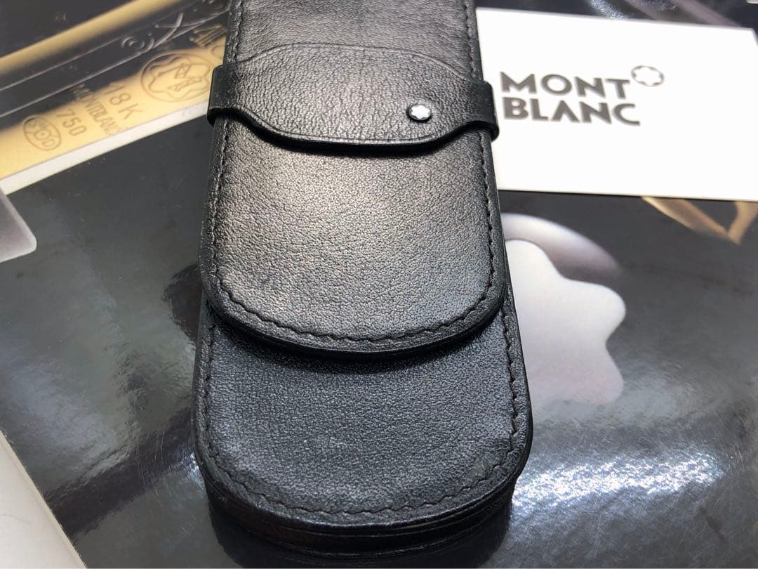 モンブラン　★稀少なヴィンテージ初期型マイスター★シエナ本革ペンポーチNo906