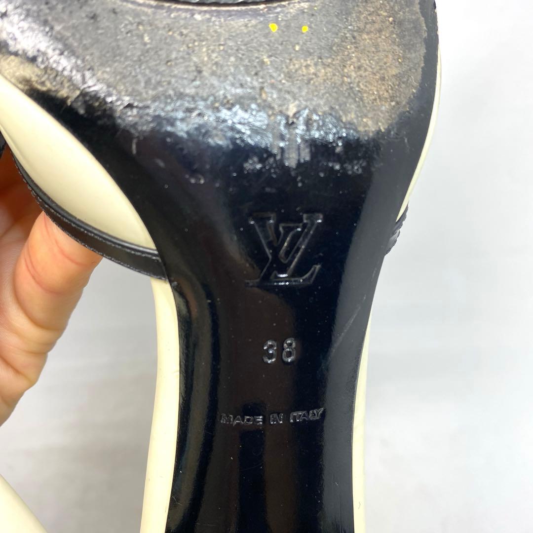 ルイヴィトン　エクリュ　リボン　ミュール　サイズ表記「38」24センチ