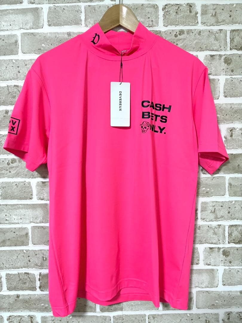 【新品】デヴァローゴルフ DEVEREUX GOLF モックネックシャツ M