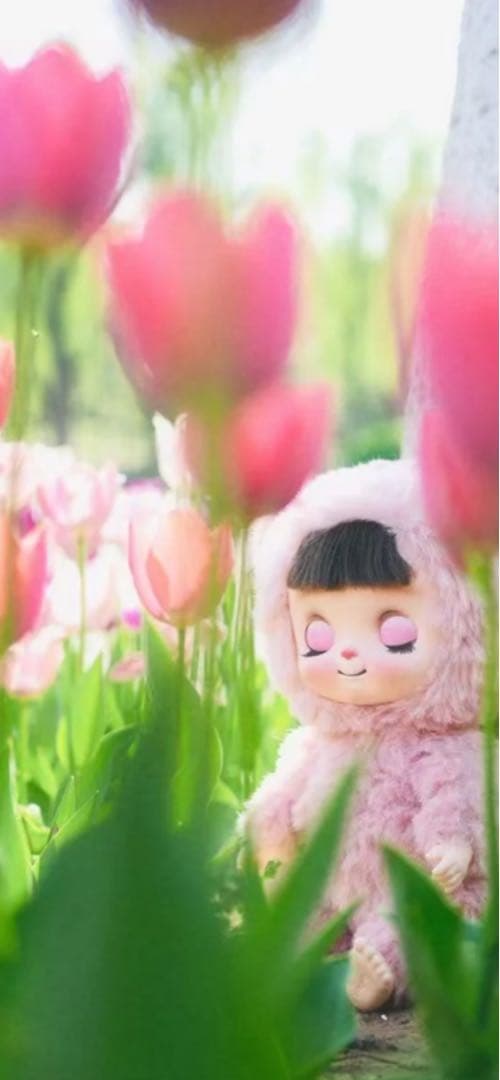 ponta　スーパーバサカドール　ピンクのボンボン　箱付き袋付きタグ付き