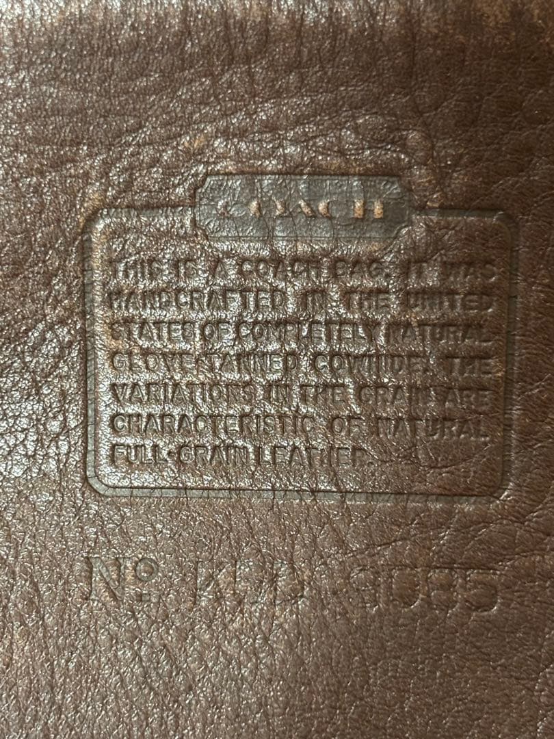 vintageオールドコーチ ショルダーバッグ バケツ型 茶　ダークブラウン