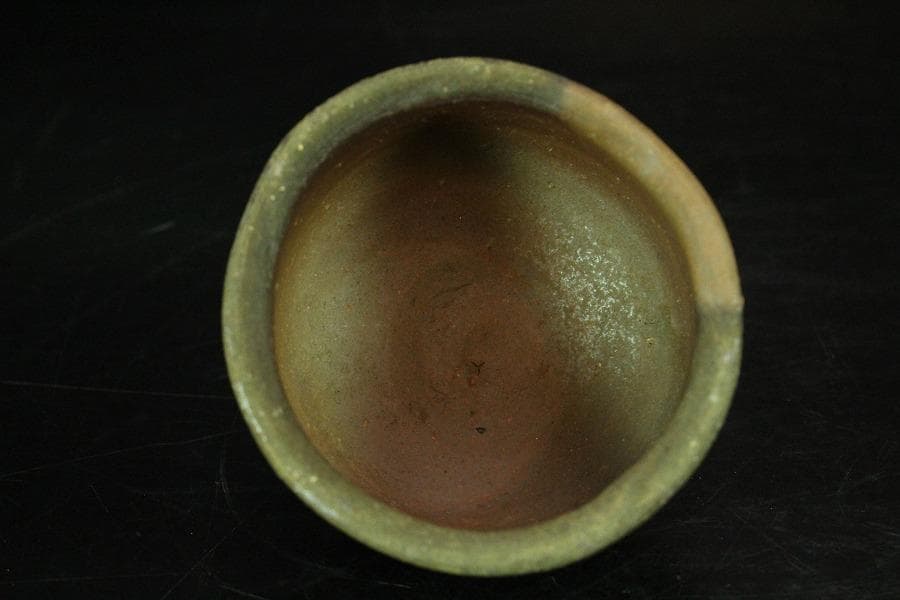 備前 稲荷作 造 ぐい呑 酒器 共箱 保証 未使用(K-A414)