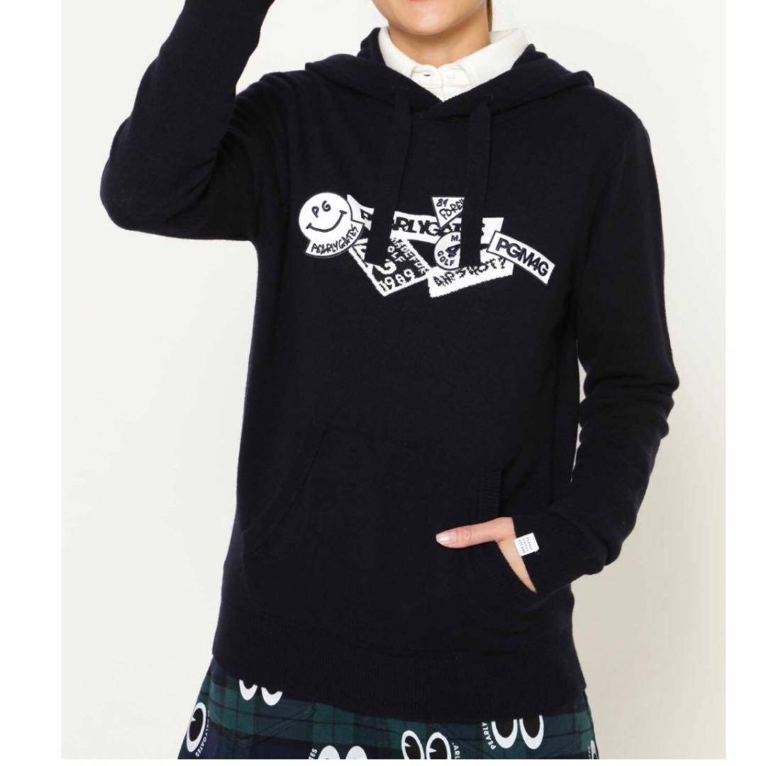 ニットプルオーバーフーディ0