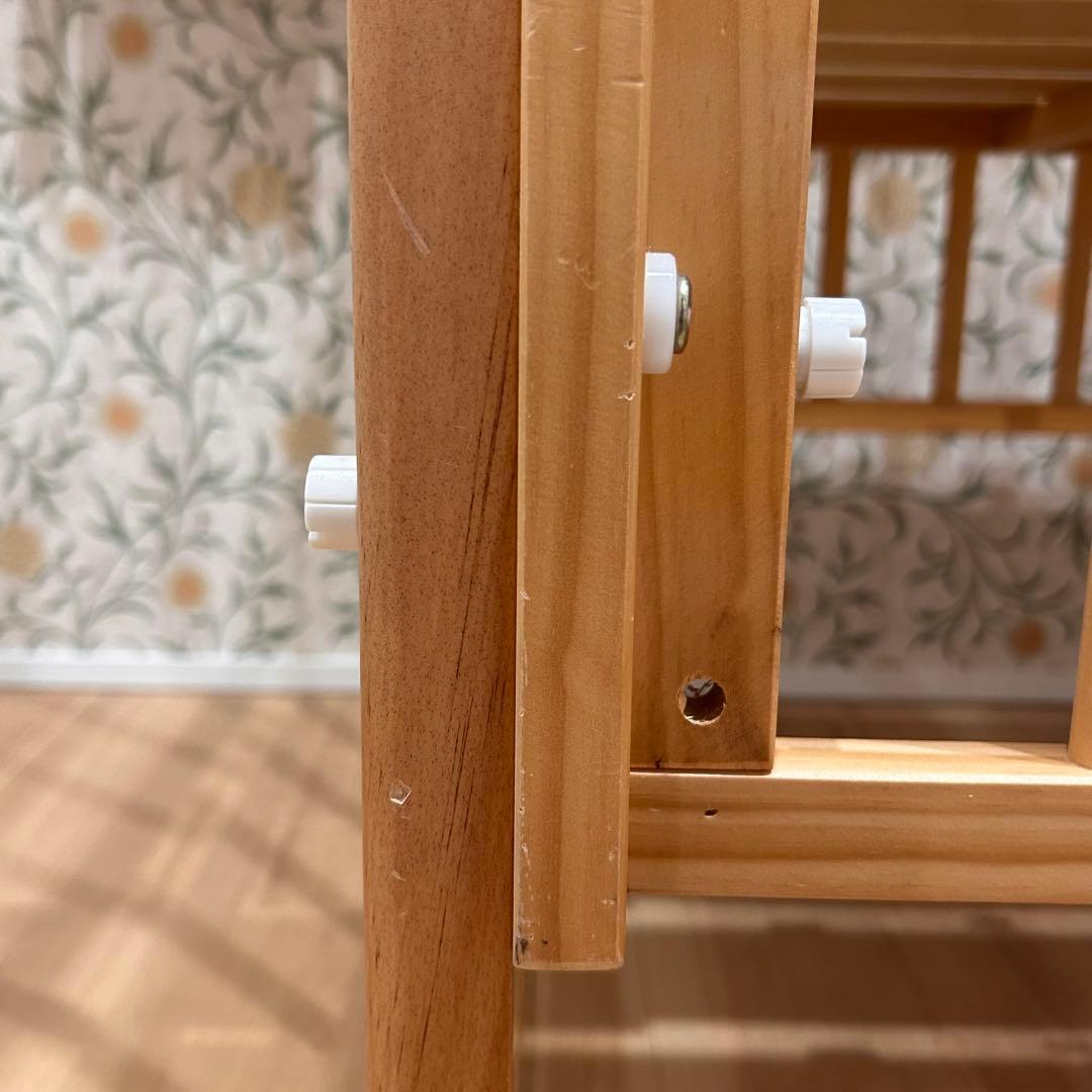 【美品】大和屋 YamatoyaトールWオープンベビーベッド レギュラーサイズ