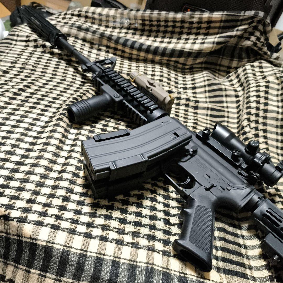 1 東京マルイ製　MWS マガジン3本　サイレンサー　ACOG　ガスブロ