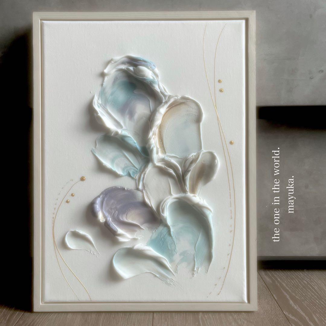 現代アート　35×26㎝　フレーム付き　インテリア　モダン　アートパネル　抽象画