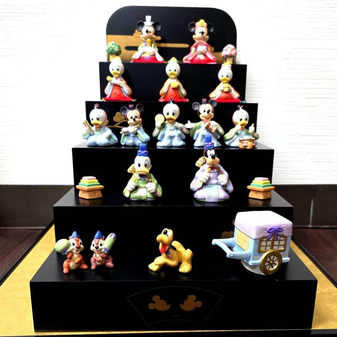 【希少・美品】ディズニー 雛人形 五段飾り ガラスケース、箱付き