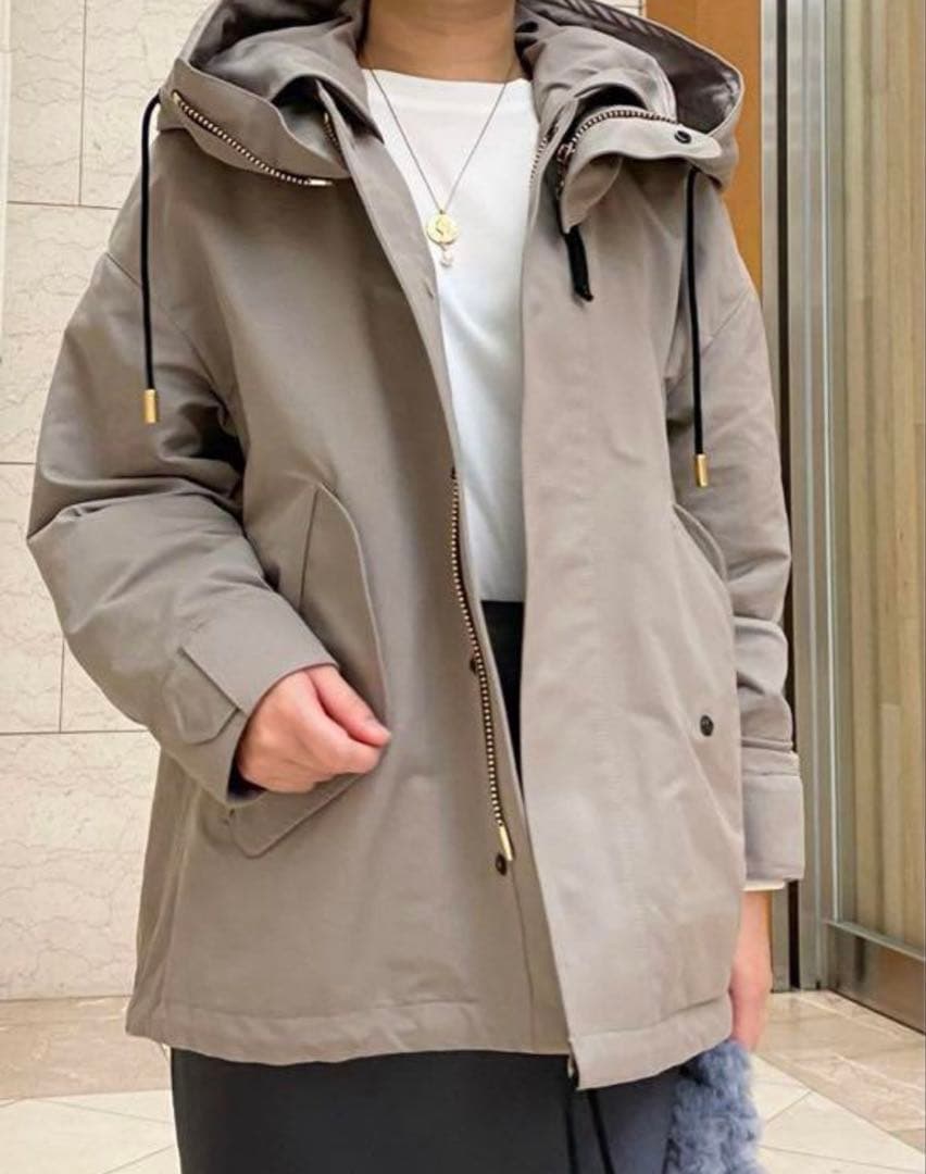 くまこ【別注】THE RERACSドロップショルダー モッズコート　34