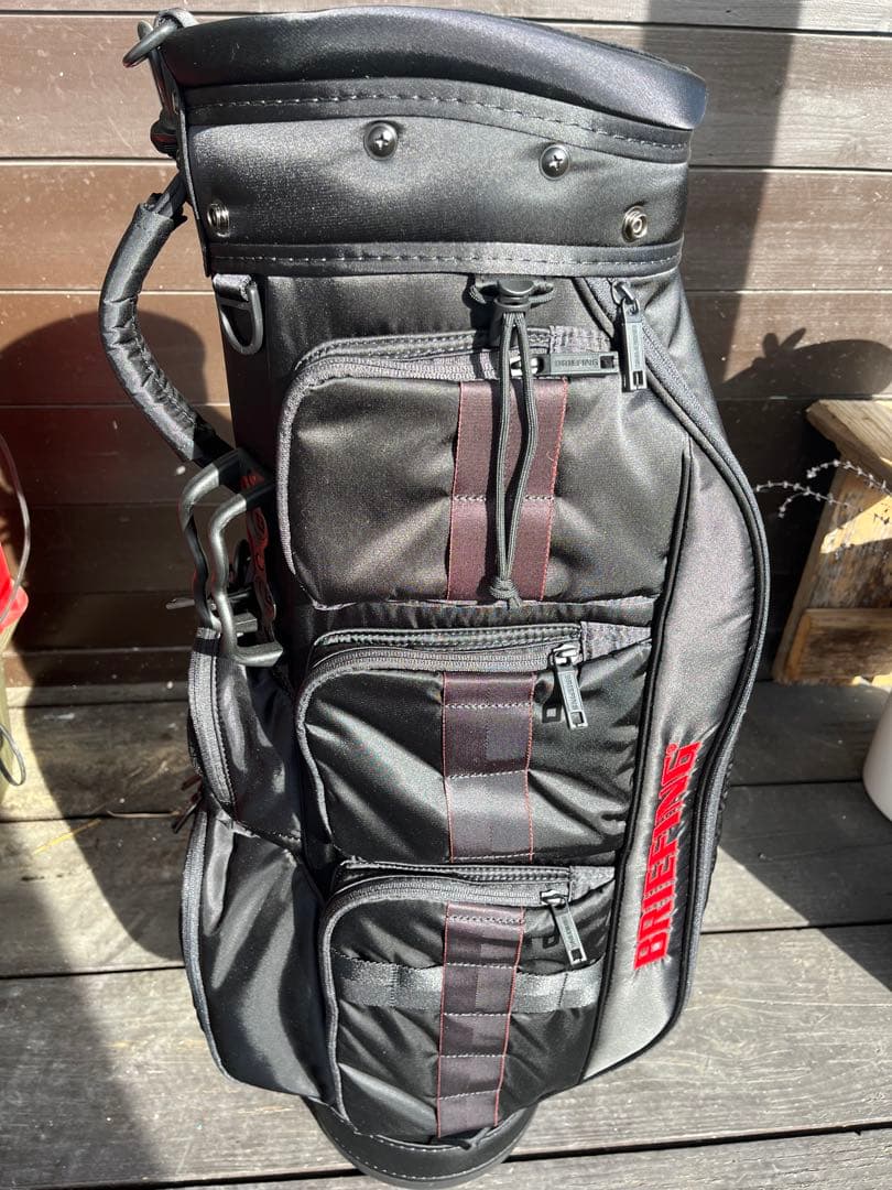 新品未使用　BRIEFING ゴルフバッグ ブラック アイアンカバー付