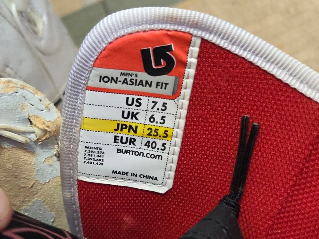 バートン 3点セット カスタム 154 ion asia-fit 25.5