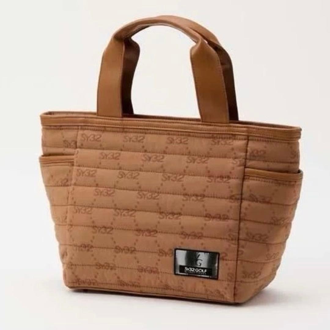 【新品未使用】SY32 by ゴルフ　フロッキー ジャカード カートバッグ