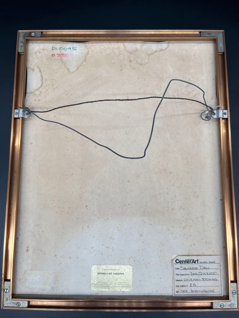 ダリ ドンキホーテ EA オリジナル版画 鑑定書付