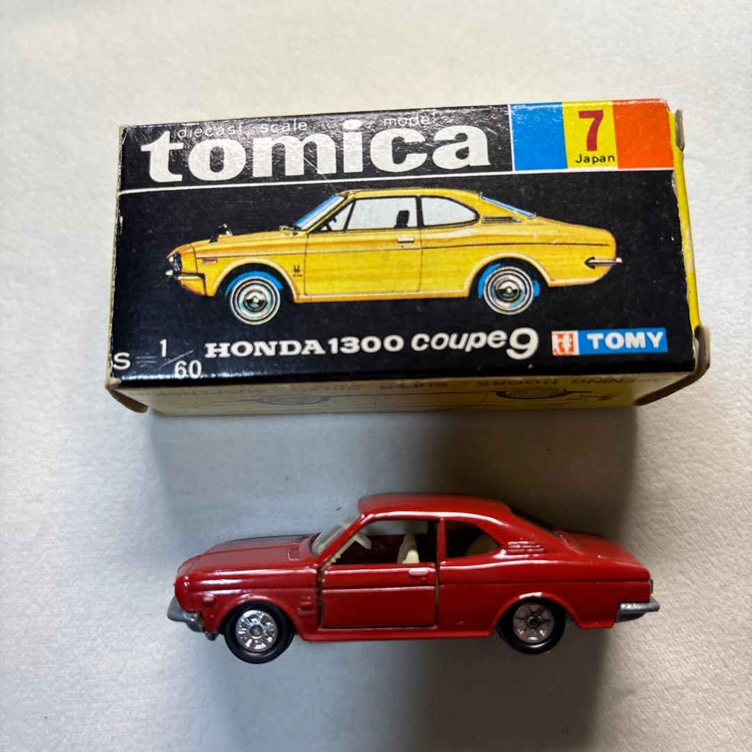 トミカ ホンダ1300 クーペ9 赤 箱付き 日本製 S=1/60 当時物