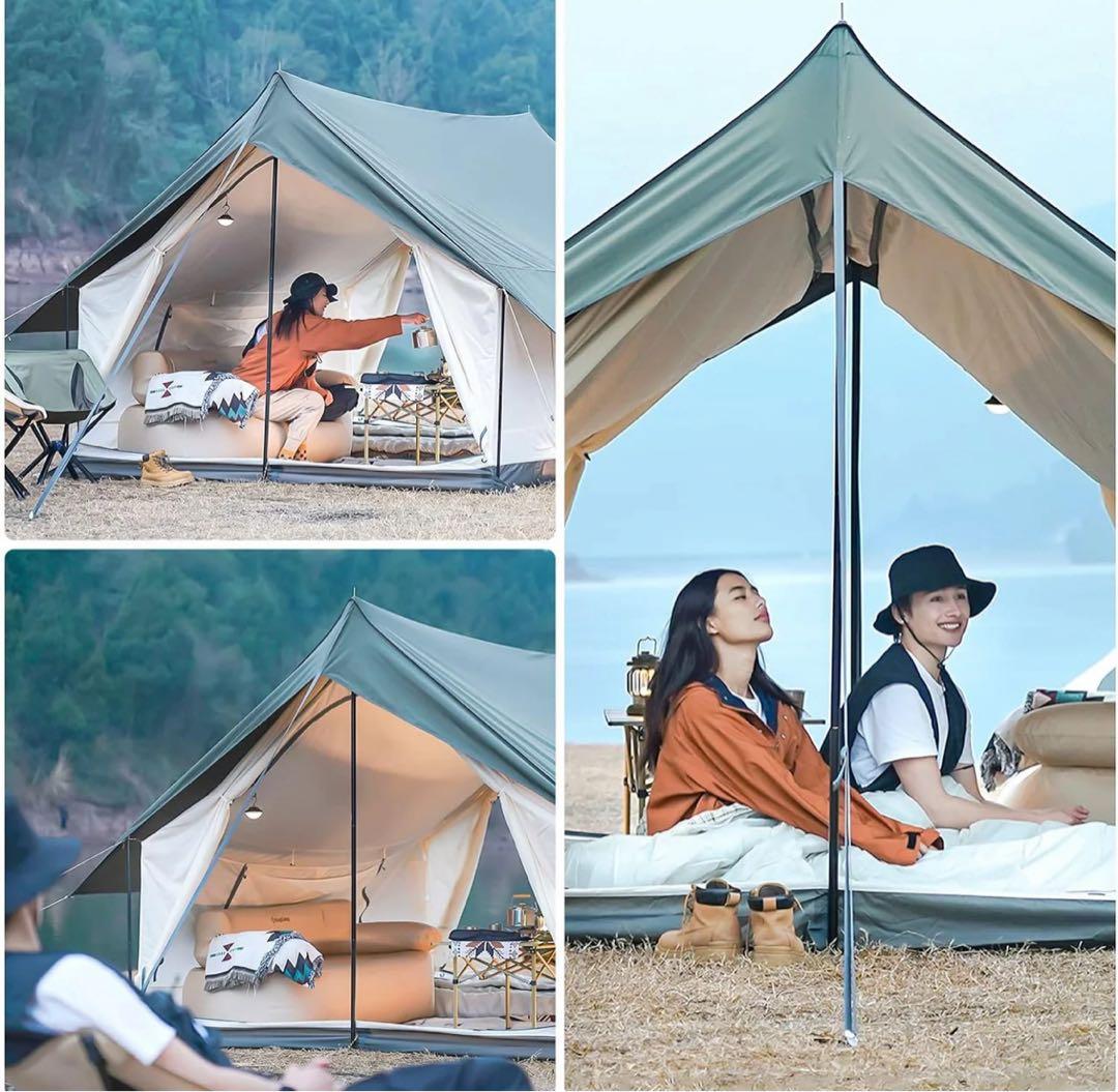 【新品未使用】KingCamp（キングキャンプ）ロッジ型ファミリーテント