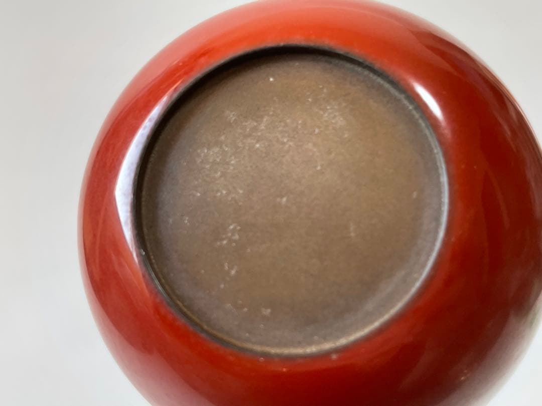 茶道具　漆匠　前端春斎　破網目蒔絵　朱中棗　夏目　内銀　共箱