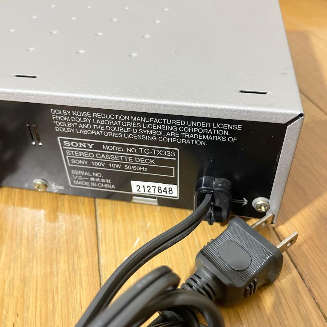 【希少/美品】SONY TC-TX333 カセットデッキ オートリバース