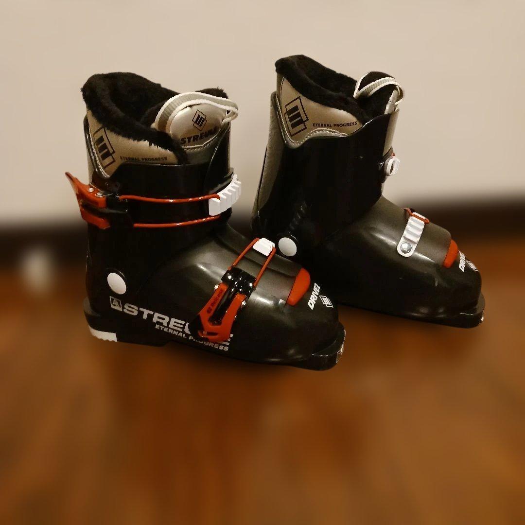 スキー、ブーツ、ストック、ブーツケース、スキー入れ5点セット